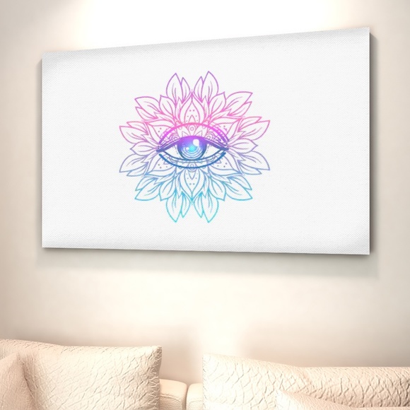 Mandala Eye Canvas Art
